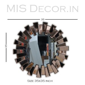 Modern Geometric Wall Décor Mirror - Image 3
