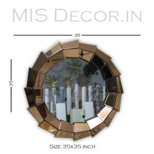 Lustrous Geometric Infinity Mirror - Image 4