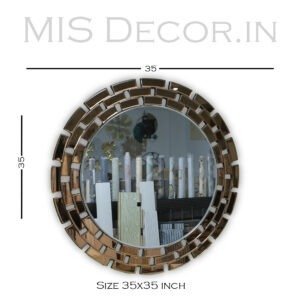 Himmering Sunburst Decorative Mirror by MIS Decor.in - Image 2