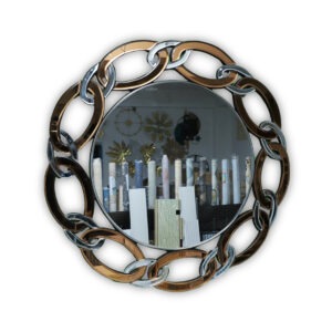 Circular Chain-Link Wall Mirror - Image 5