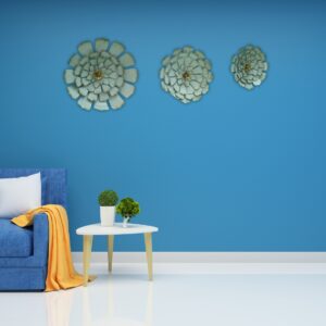 Trio Bloom Metal Wall Art Set - Image 7