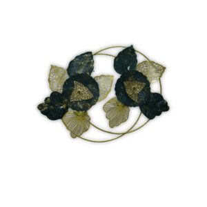 Elegant Metal Leaf and Flower Wall Art - Image 6