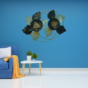 Elegant Metal Leaf and Flower Wall Art - Image 5