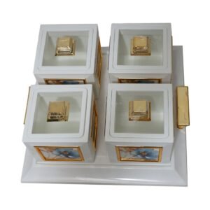 Luxurious Storage Containers with Floral Design - Image 5