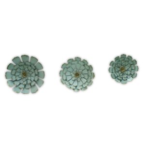 Trio Bloom Metal Wall Art Set - Image 8
