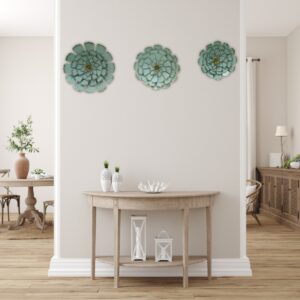 Trio Bloom Metal Wall Art Set - Image 2