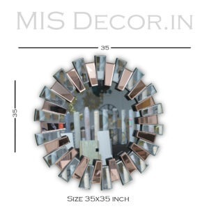 Radiant Sunburst Decorative Wall Mirror - Image 3
