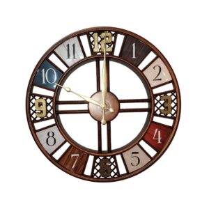 Mini Rustic Figure Wall Clock - Image 3