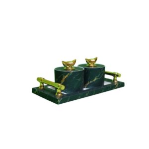 Luxury Marble Finish Dry Fruit Serving Set - Image 6
