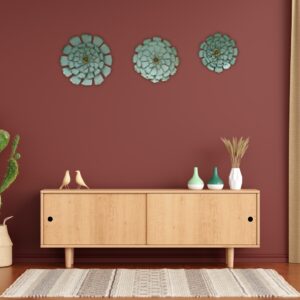 Trio Bloom Metal Wall Art Set - Image 6