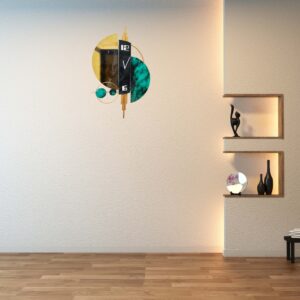 Contemporary Metal Wall Clock - Image 6