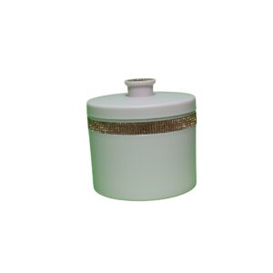 Luxury White Container Set with Gold Detailing and Tray - Image 5