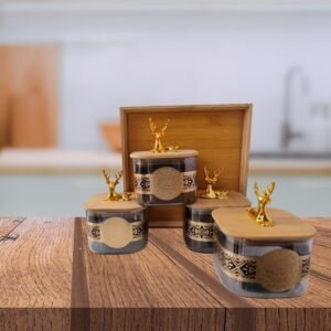 Borosilicate Glass Fluted Snack Bowl Set - Image 1