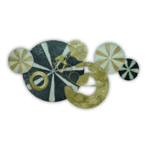 Circular Geometric Wall Sculpture - Image 3