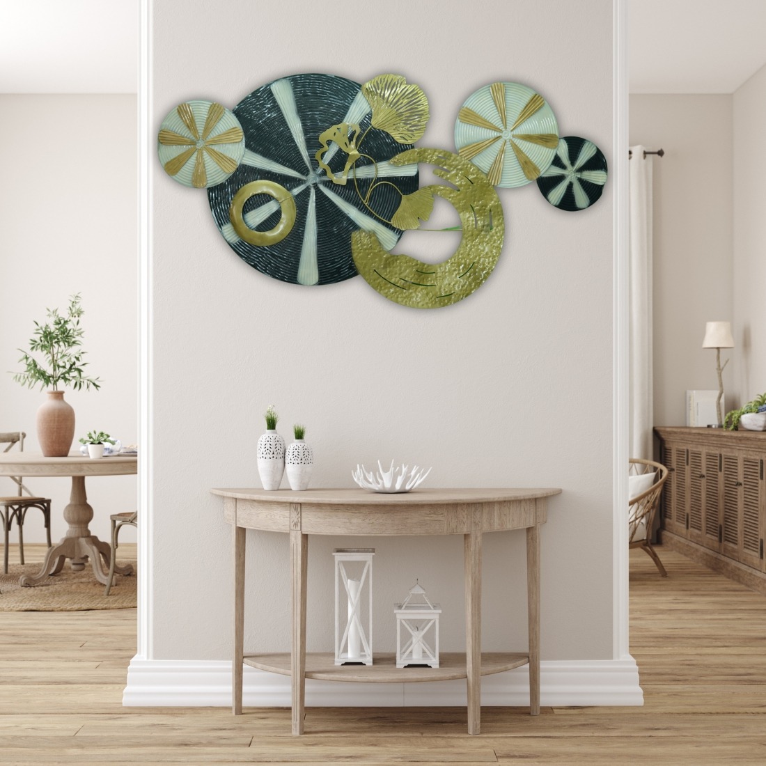 Circular Geometric Wall Sculpture