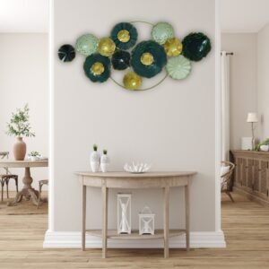 Colorful Rounded Flower Wall Art - Image 5