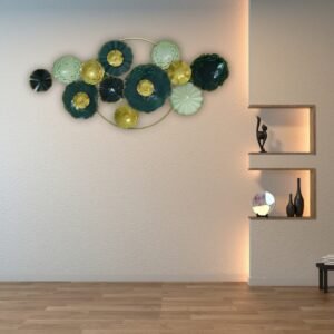 Colorful Rounded Flower Wall Art - Image 4