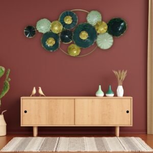 Colorful Rounded Flower Wall Art - Image 3