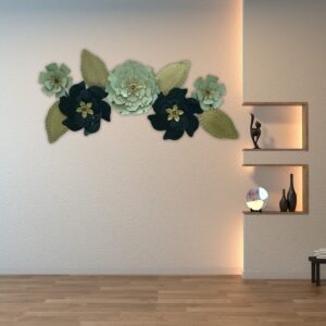 Elegant Flower and Leaf Design Wall Art - Image 8