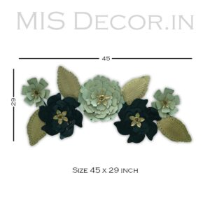 Elegant Flower and Leaf Design Wall Art - Image 3