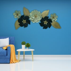 Elegant Flower and Leaf Design Wall Art - Image 4