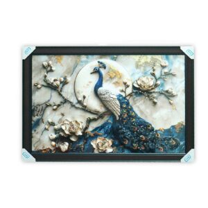 Luxury 3D Peacock Acrylic Painting - Image 4