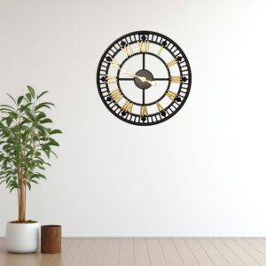 Empire Clock - Golden Round Wall Clock - Image 3