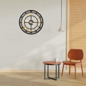 Empire Clock - Golden Round Wall Clock - Image 4