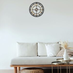 Empire Clock - Golden Round Wall Clock - Image 6