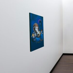 Premium Divine Lord Ganesha Canvas Painting Without Frame, 28x16 Inch - Image 6