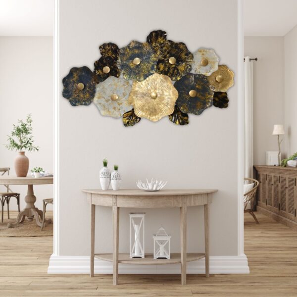 Golden Blossom Metal Wall Art lifestyle