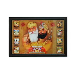 Guru Nanak & Guru Gobind Singh 3D Acrylic Wall Art - Image 3