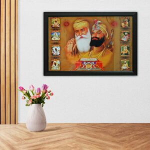 Guru Nanak & Guru Gobind Singh 3D Acrylic Wall Art - Image 4