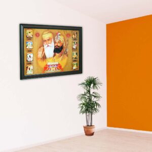 Guru Nanak & Guru Gobind Singh 3D Acrylic Wall Art - Image 1