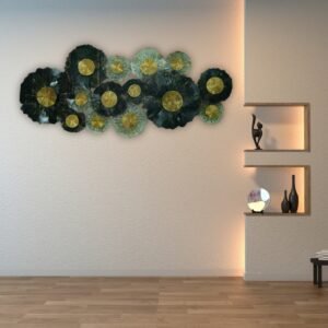 Large Floral Metal Wall Art - Image 1