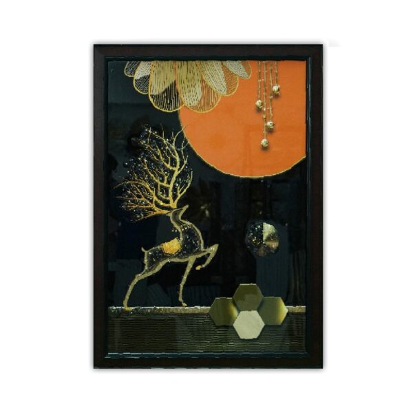 Luxury Golden Deer 3D Acrylic