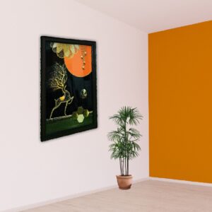 Luxury Golden Deer 3D Acrylic Wall Art - Image 4