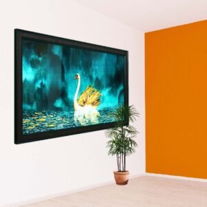 Majestic Golden Swan Acrylic Painting - Image 1