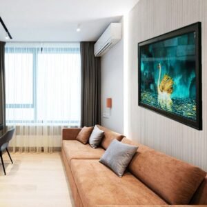 Majestic Golden Swan Acrylic Painting - Image 6