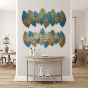 Modern Geometric Leaf Wall Art - Image 5