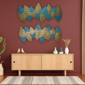 Modern Geometric Leaf Wall Art - Image 7