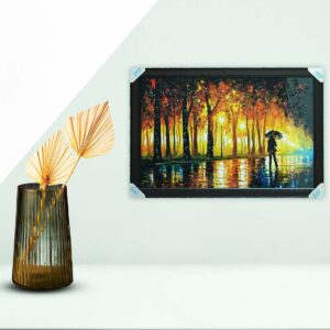 Romantic Rainy Night Acrylic Painting - Image 3