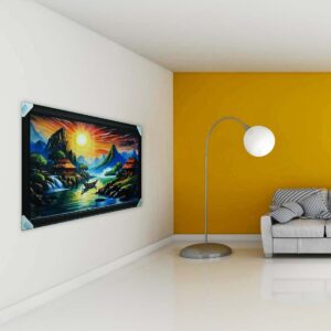 Scenic Sunset Acrylic Painting - Image 6