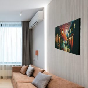 Romantic Rainy Street 3D Acrylic Painting - Image 6