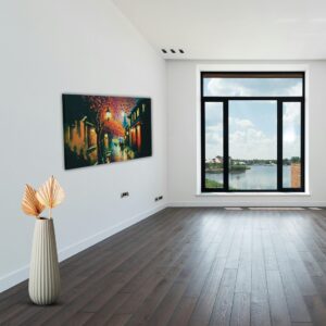 Romantic Rainy Street 3D Acrylic Painting - Image 5
