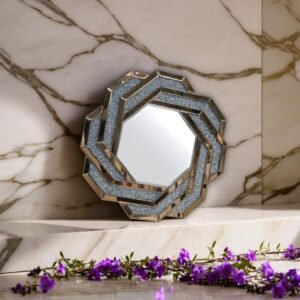 Glamorous Geometric Wall Décor Mirror - Image 1