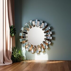 Radiant Sunburst Decorative Wall Mirror - Image 4
