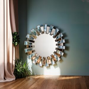 Radiant Sunburst Decorative Wall Mirror - Image 6