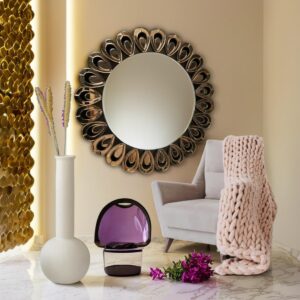 Regal Radiance Teardrop Wall Mirror - Image 6