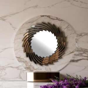 Modern Spiral Reflective Wall Art - Image 6